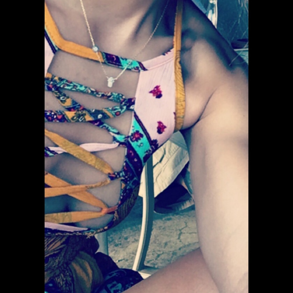 Bohemian Romper Open Back And Front - image 6